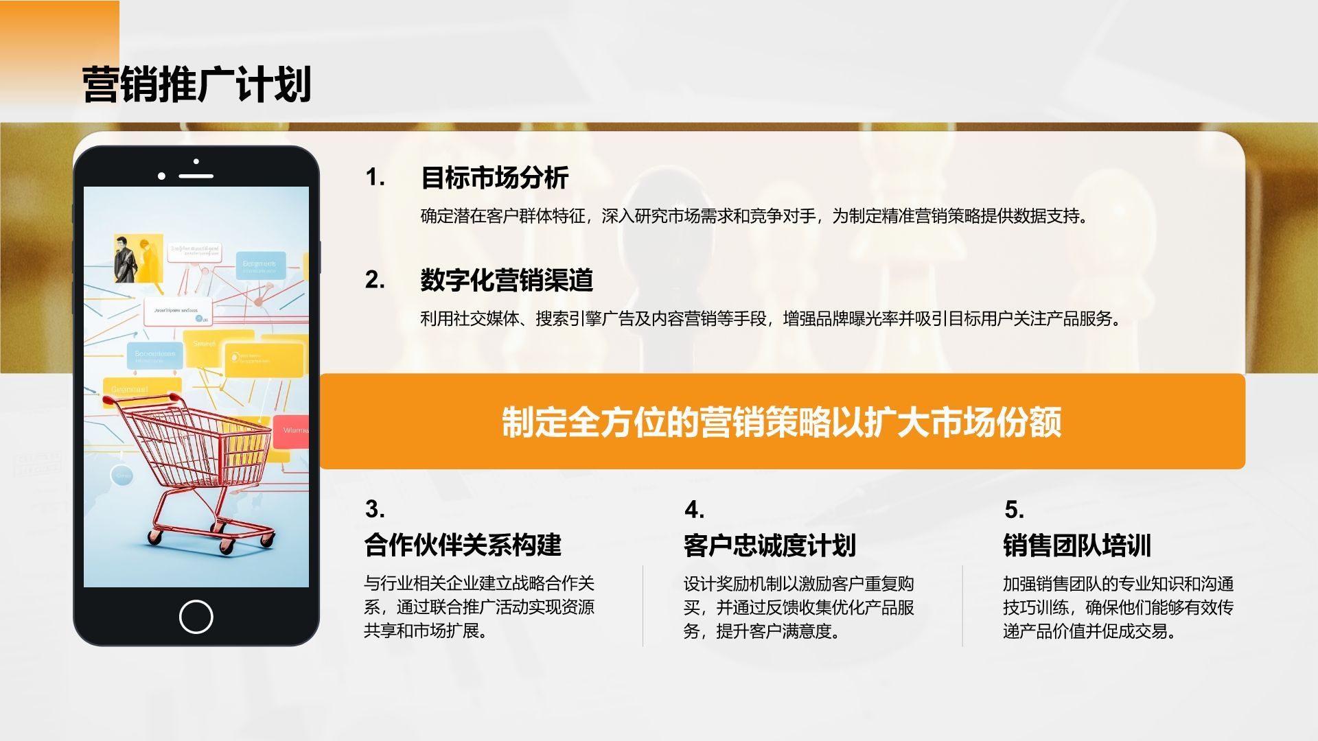 橙色商务风财务金融商业计划书PPT模板