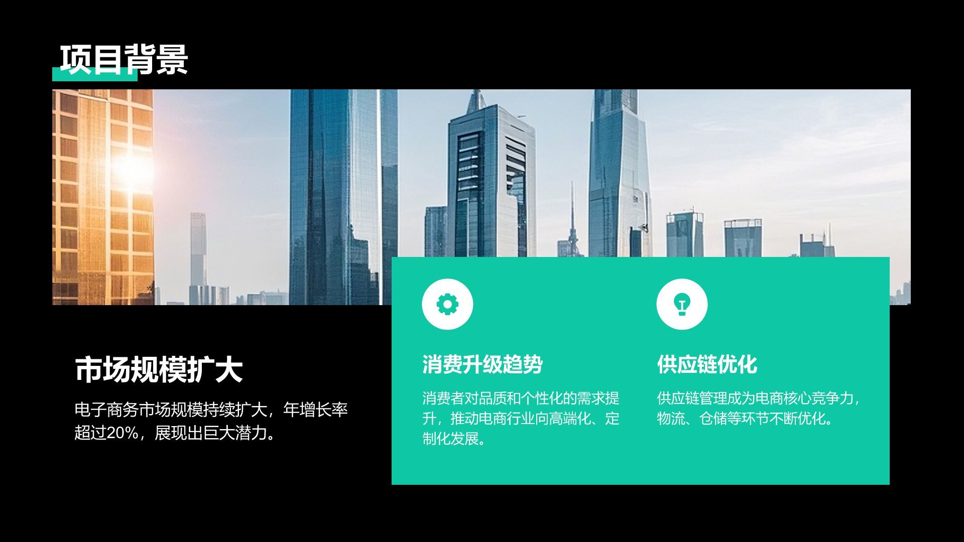 绿色商务风创新创业大赛项目展示PPT模板