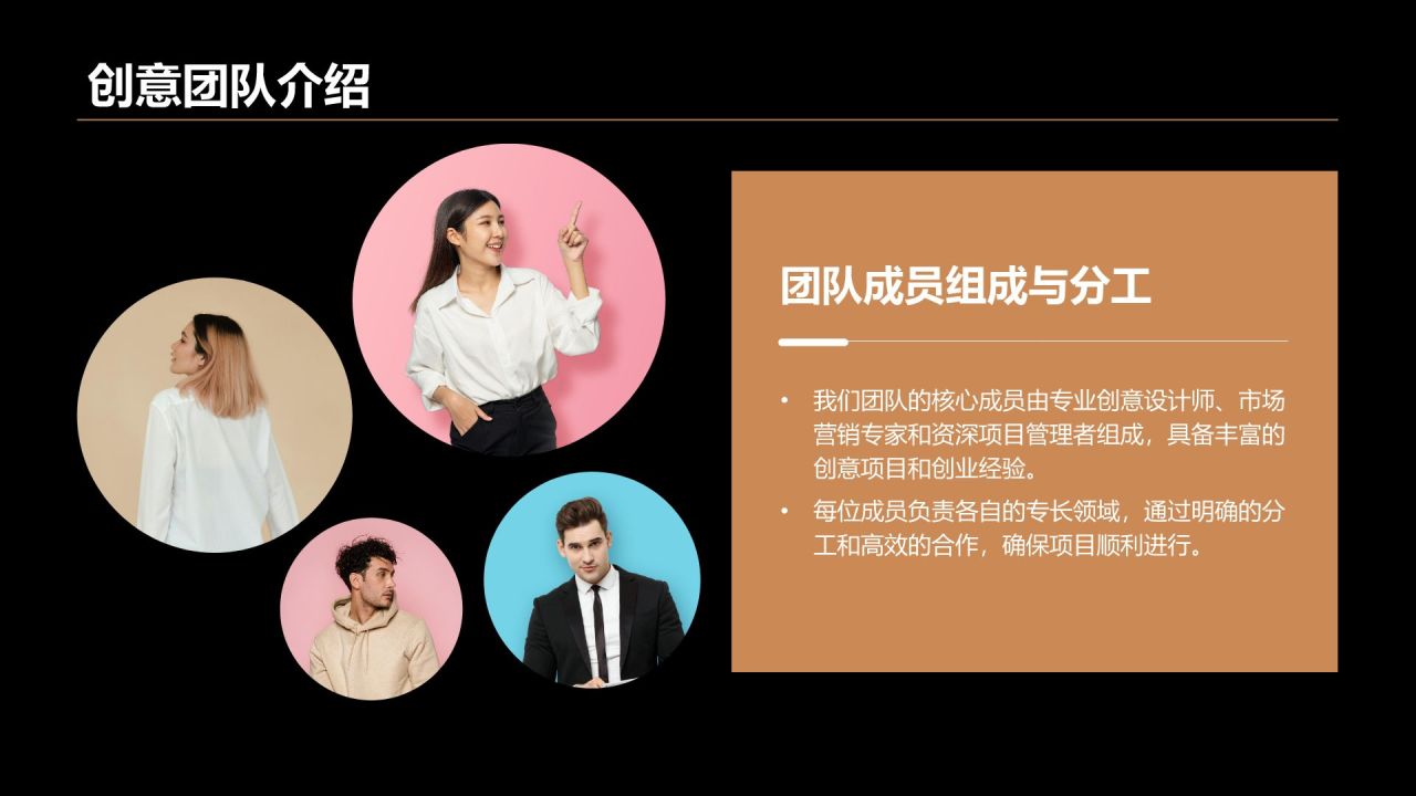 橙色时尚风大学生创新创业计划书PPT模板