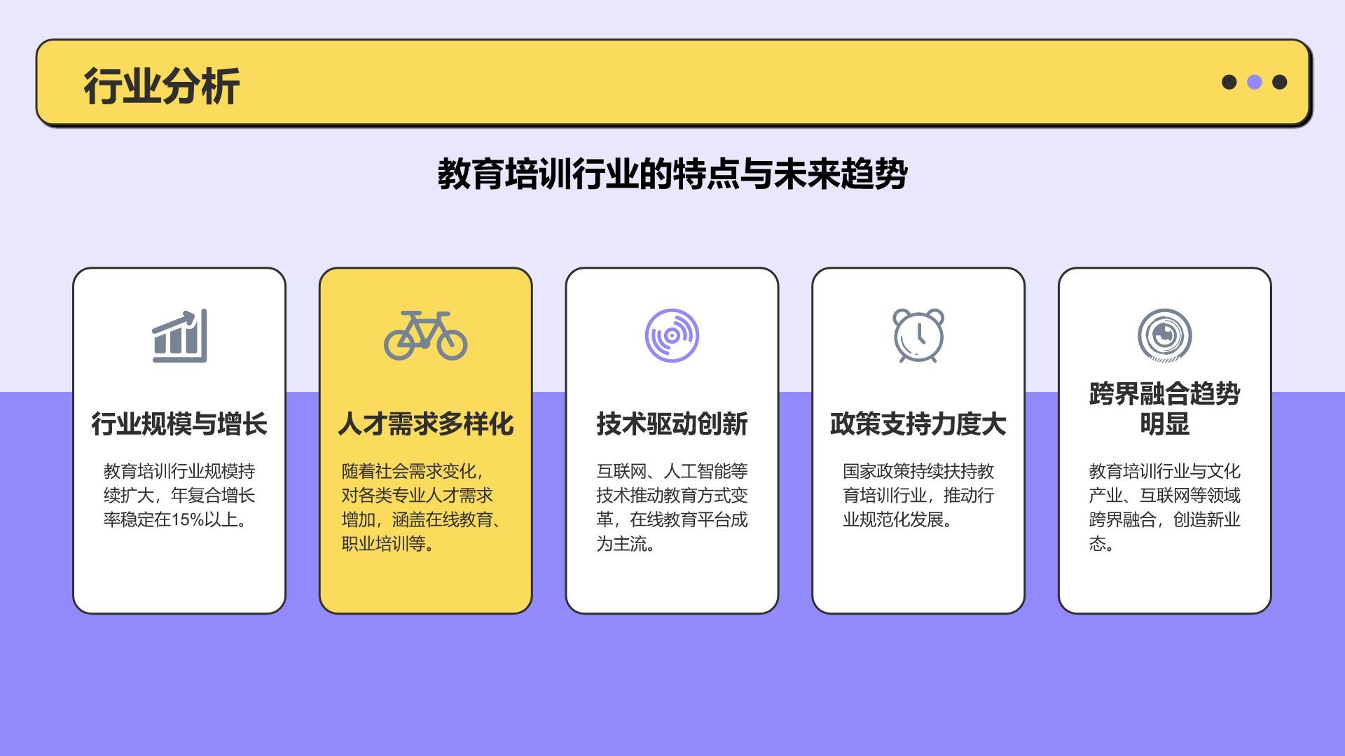 紫色扁平风大学生职业生涯规划PPT模板