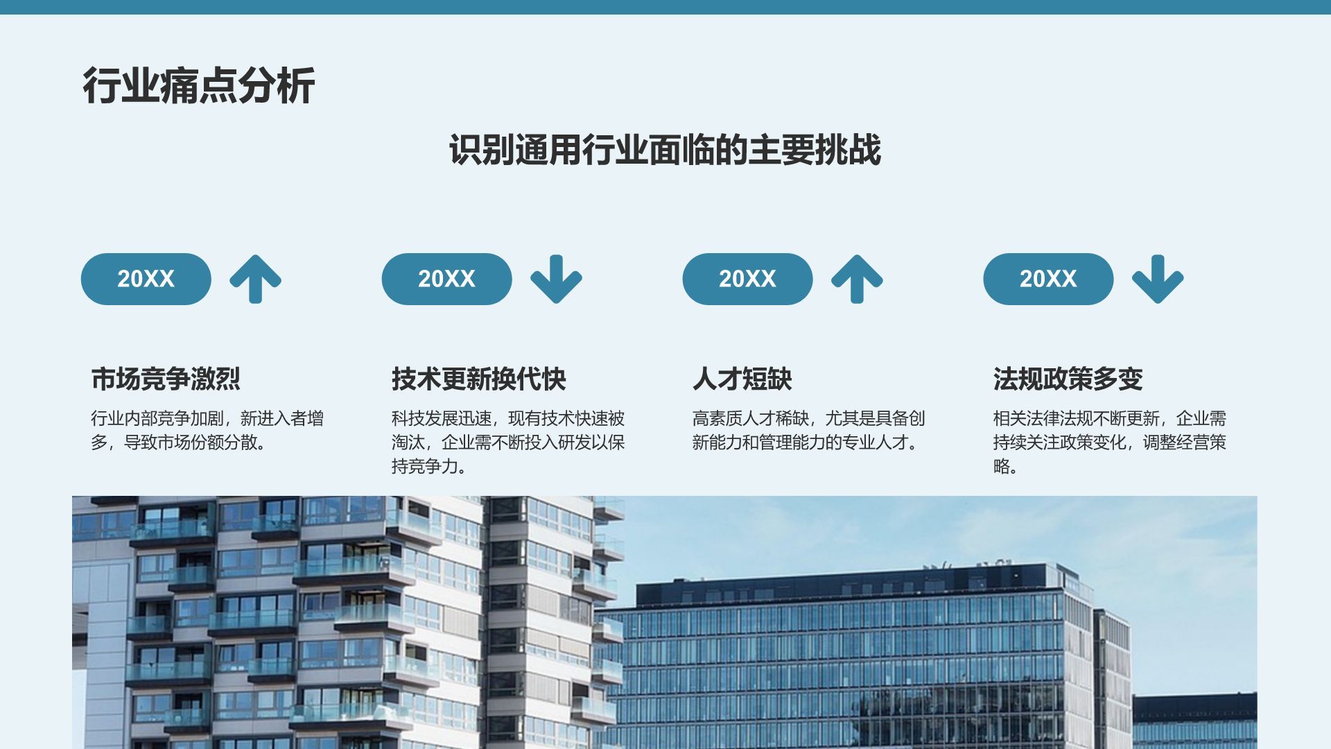 蓝色商务风未来三年职业发展规划PPT模板