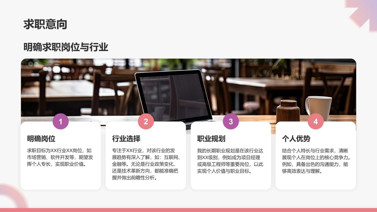 灰色简约风大学生能力简历PPT模板