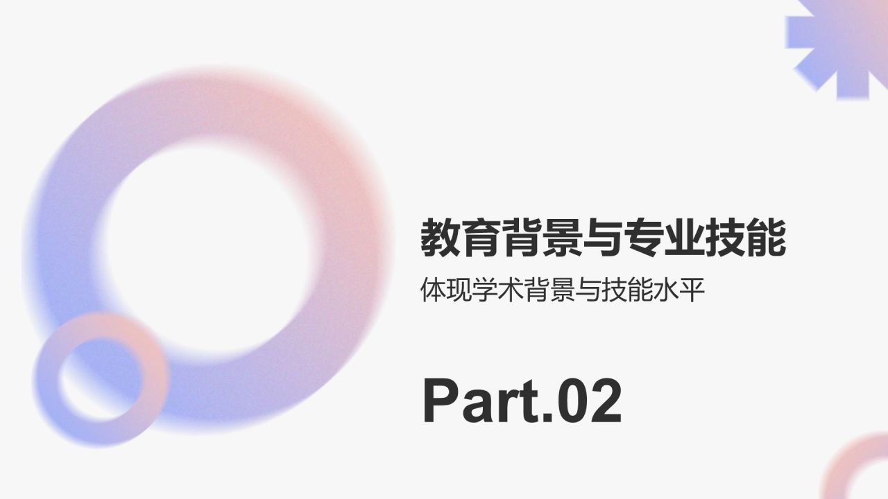 灰色简约风大学生能力简历PPT模板