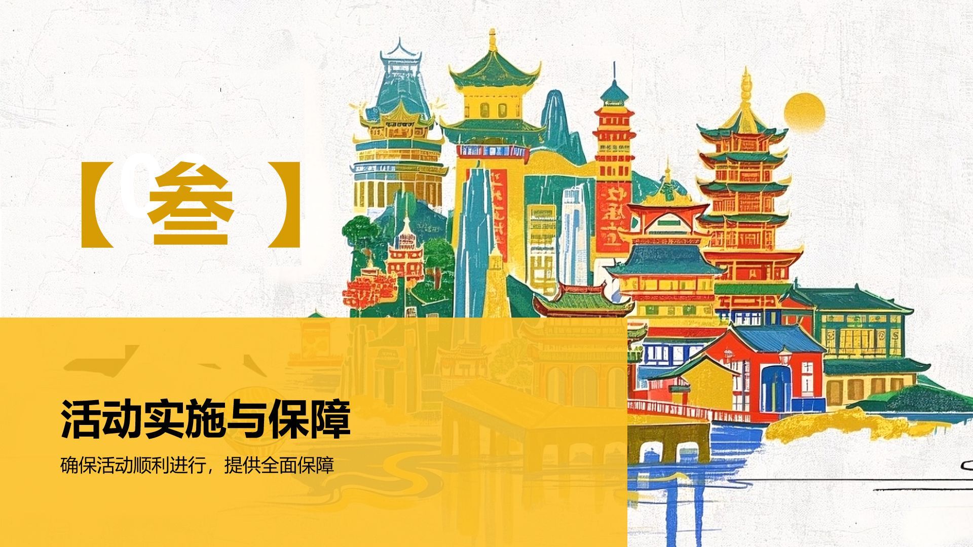 橙色复古风重庆热门景点深度游计划PPT模板
