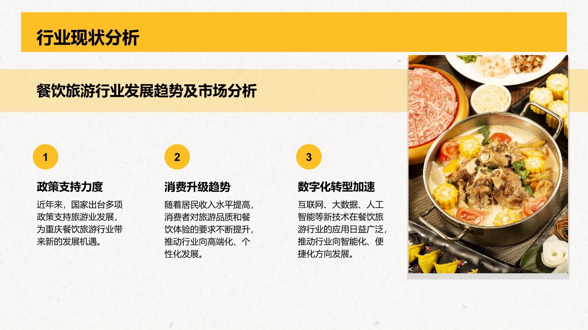 橙色复古风重庆热门景点深度游计划PPT模板
