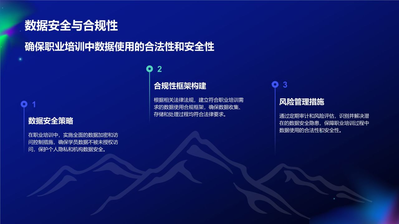 蓝色科技风教育培训大数据PPT模板