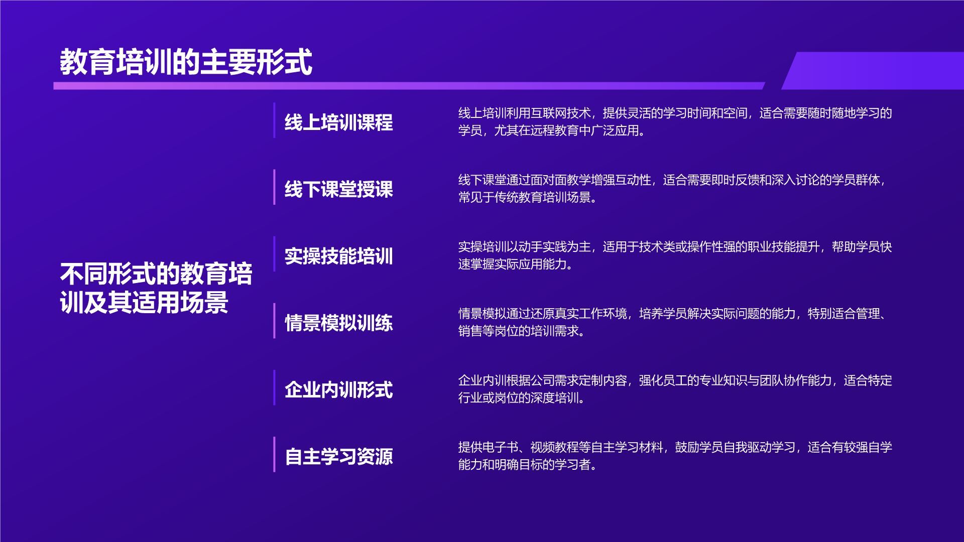紫色科技风教育培训工作汇报PPT模板