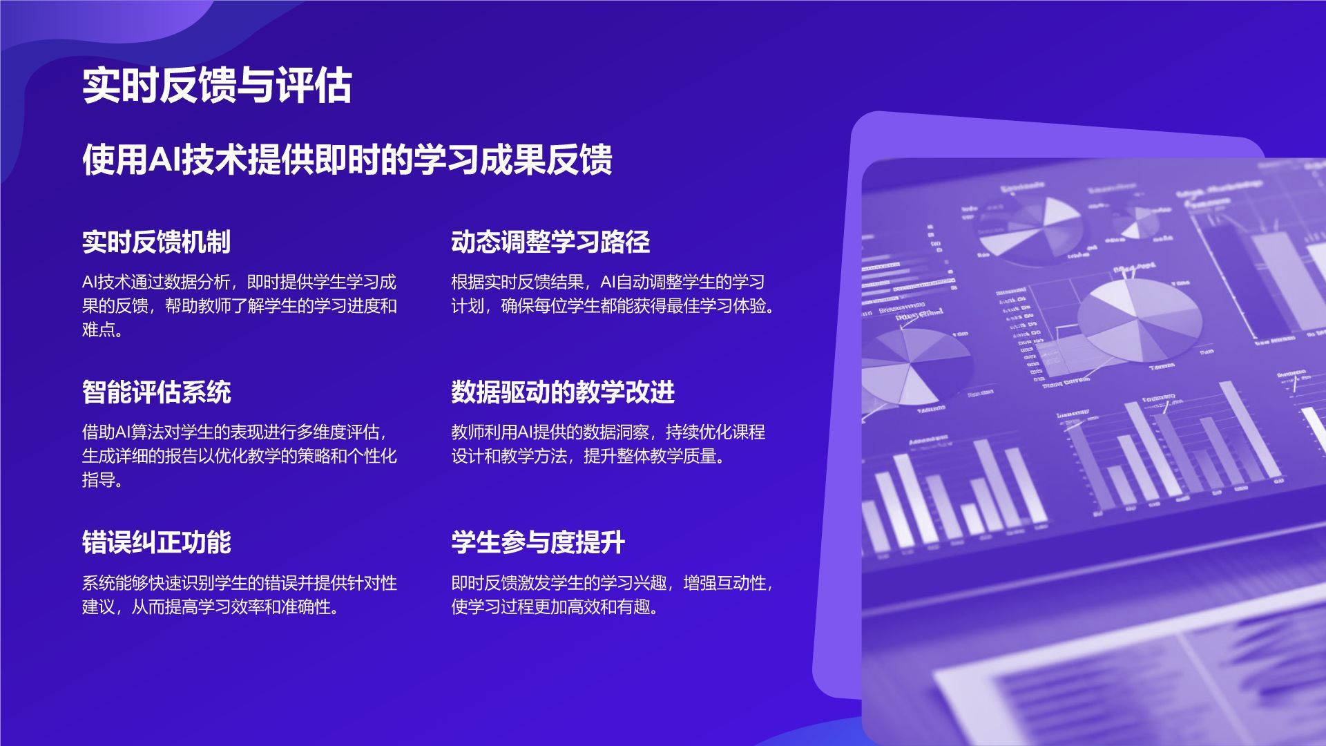 紫色科技风教育培训AI技术PPT模板