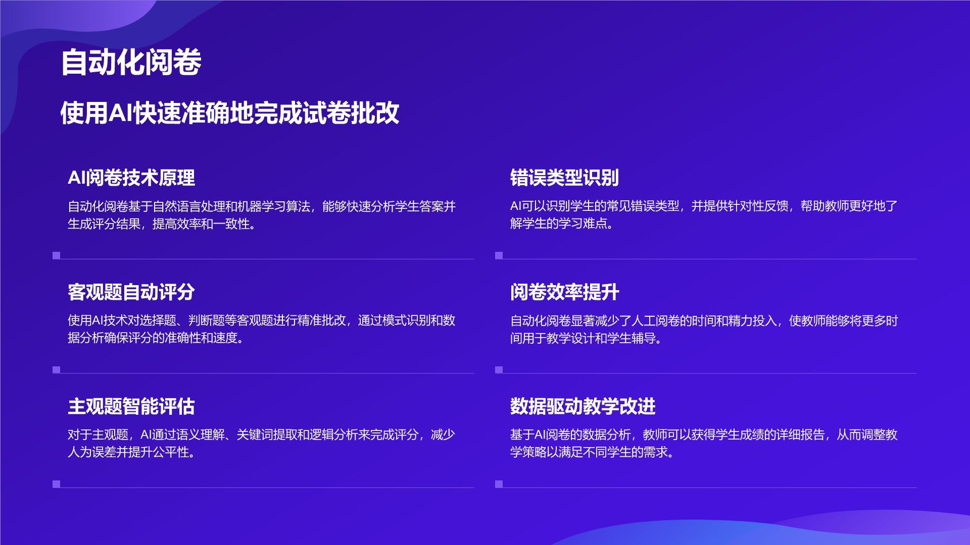 紫色科技风教育培训AI技术PPT模板