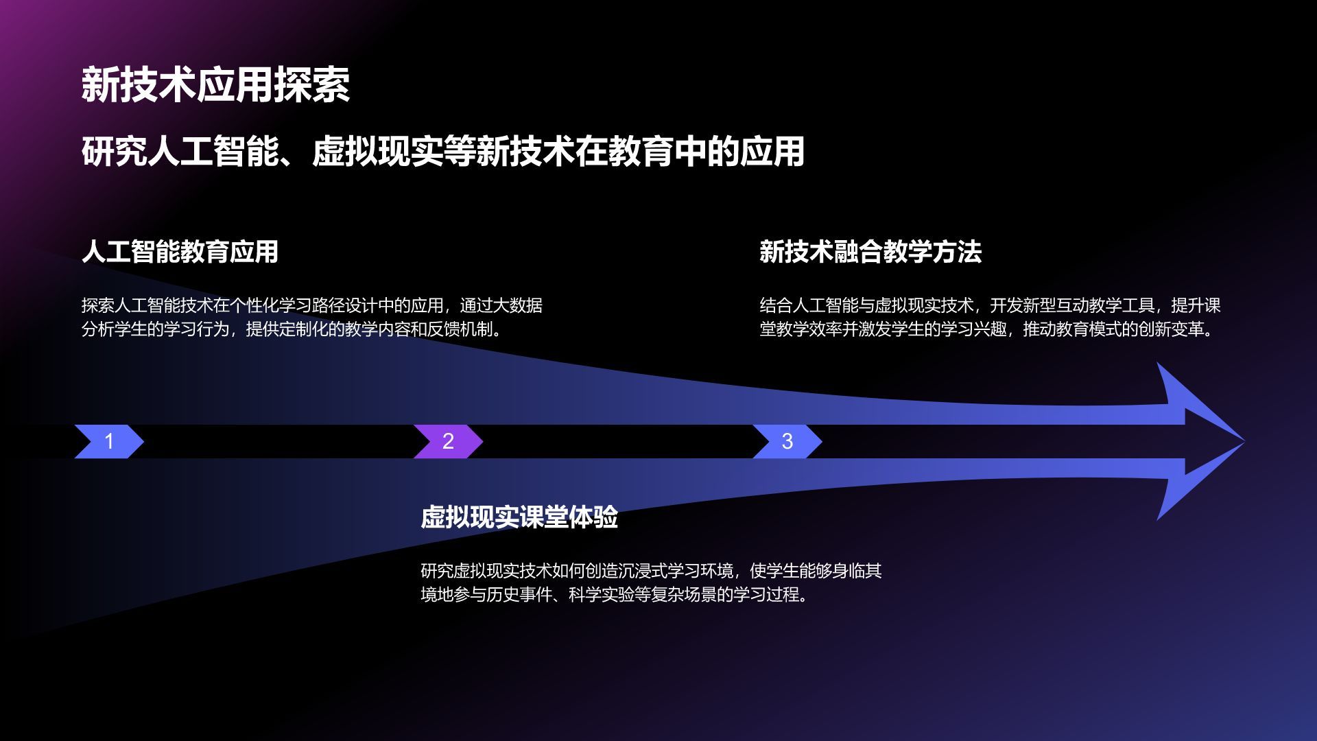 紫色科技风教育培训工作汇报PPT模板