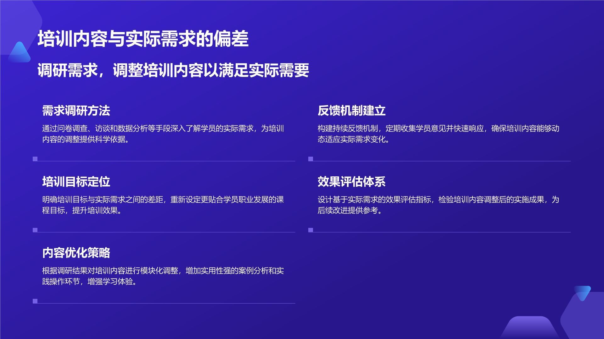 蓝色科技风教育培训工作汇报PPT模板