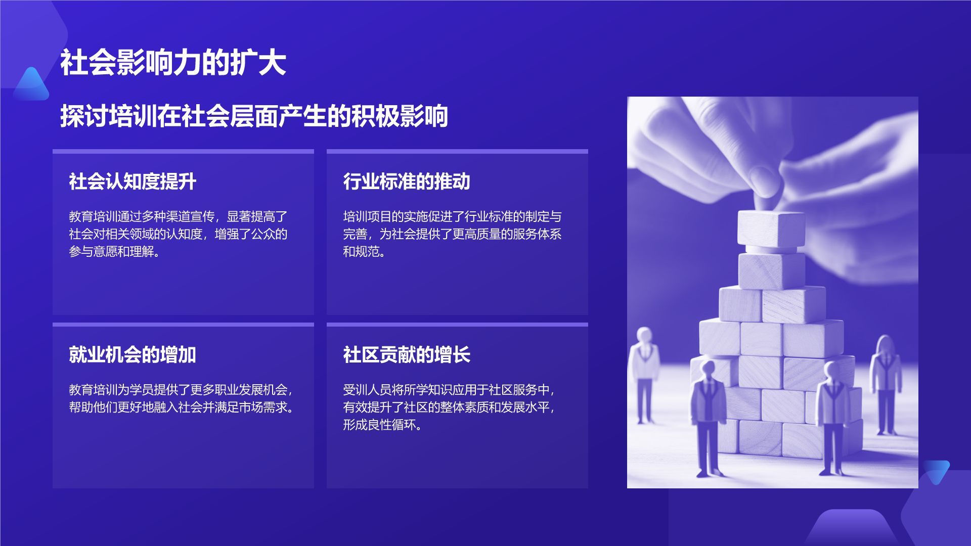 蓝色科技风教育培训工作汇报PPT模板