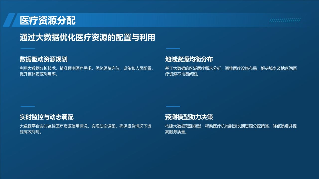 蓝色科技风通用行业大数据总结汇报PPT模板