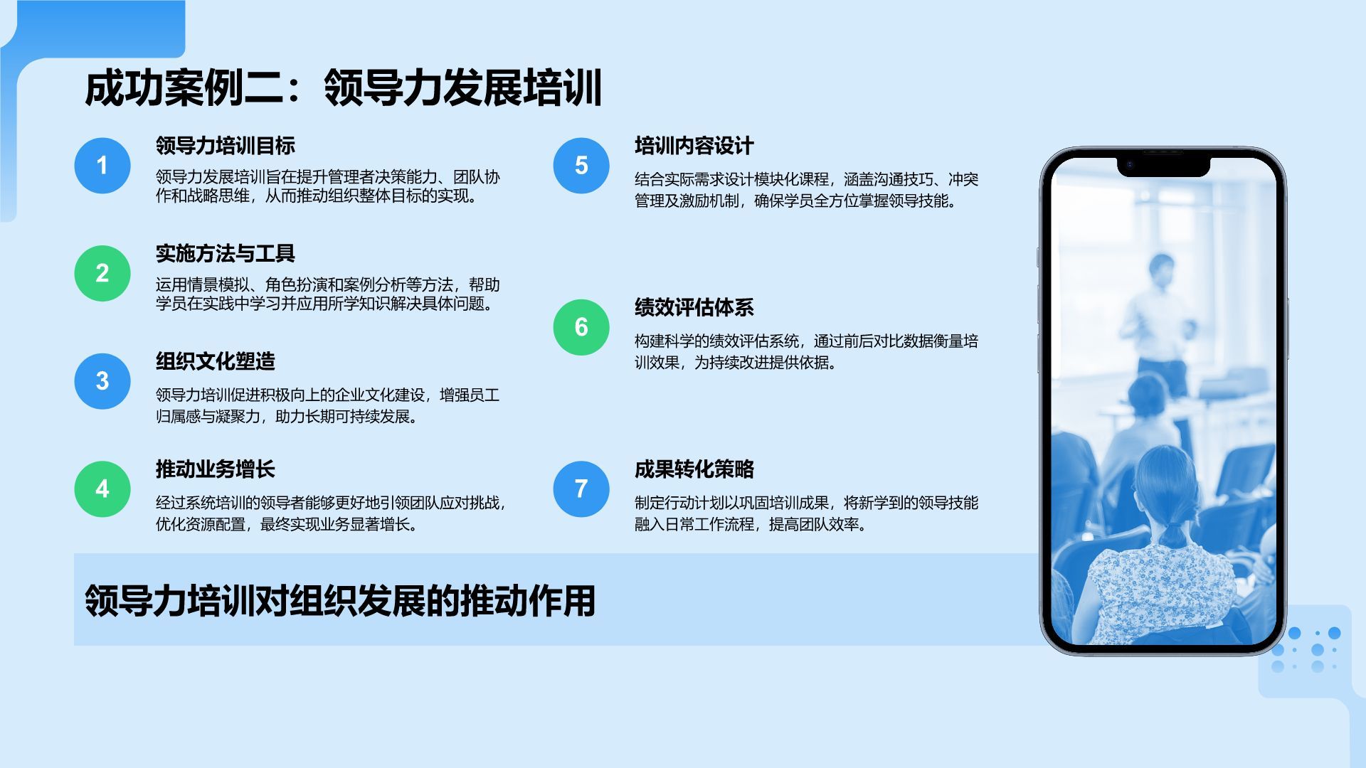 蓝色科技风教育培训工作汇报PPT模板