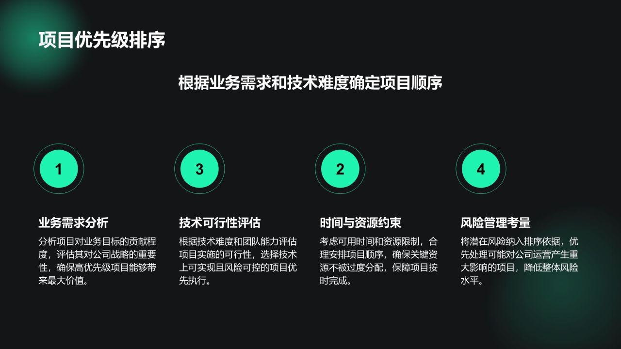 绿色科技风通用行业IT技术工作计划PPT模板