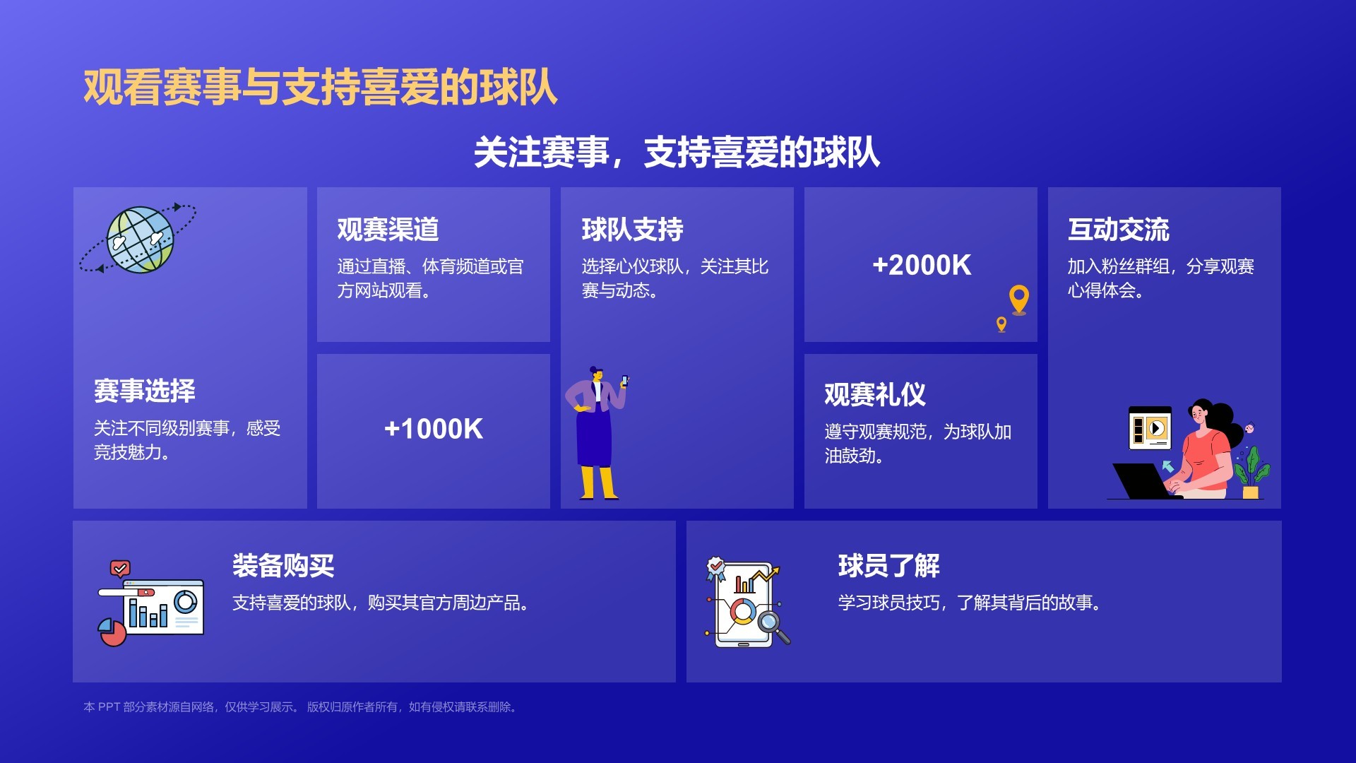 蓝色3D风七人制橄榄球项目科普PPT模板