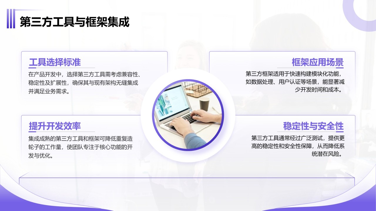 紫色商务风产品开发阶段性成果汇报PPT模板
