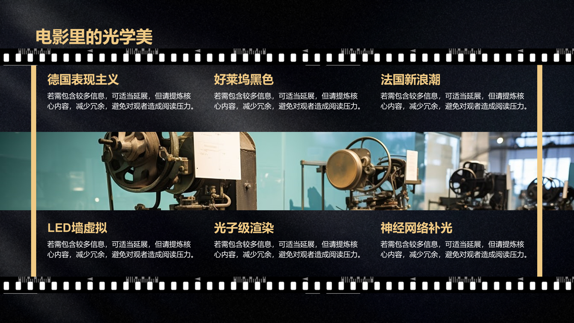 创意风电影PPT列表