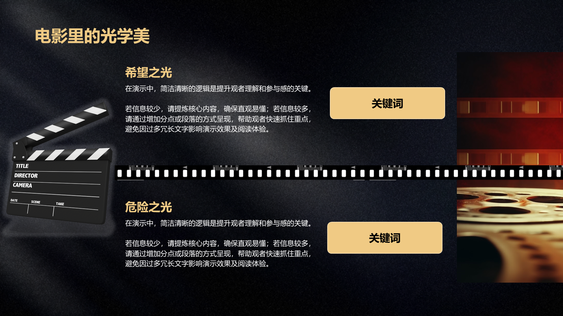 创意风电影PPT列表