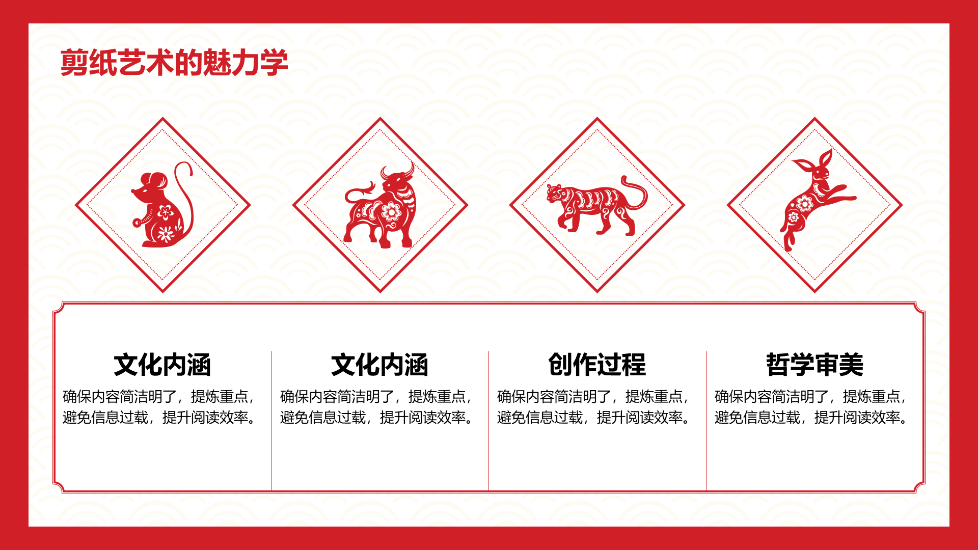 创意风剪纸PPT列表