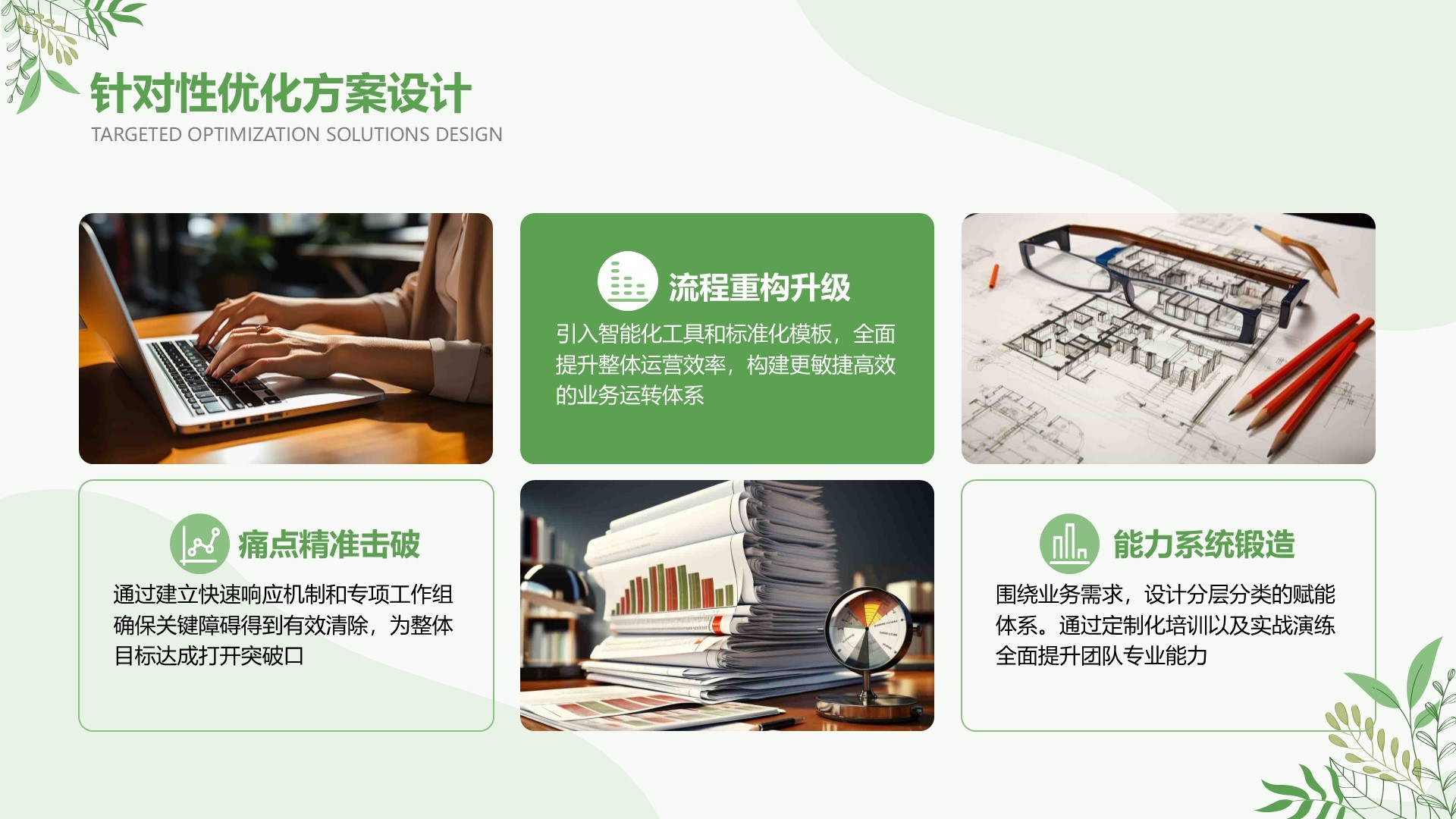 绿色小清新风Q2阶段性演示汇报