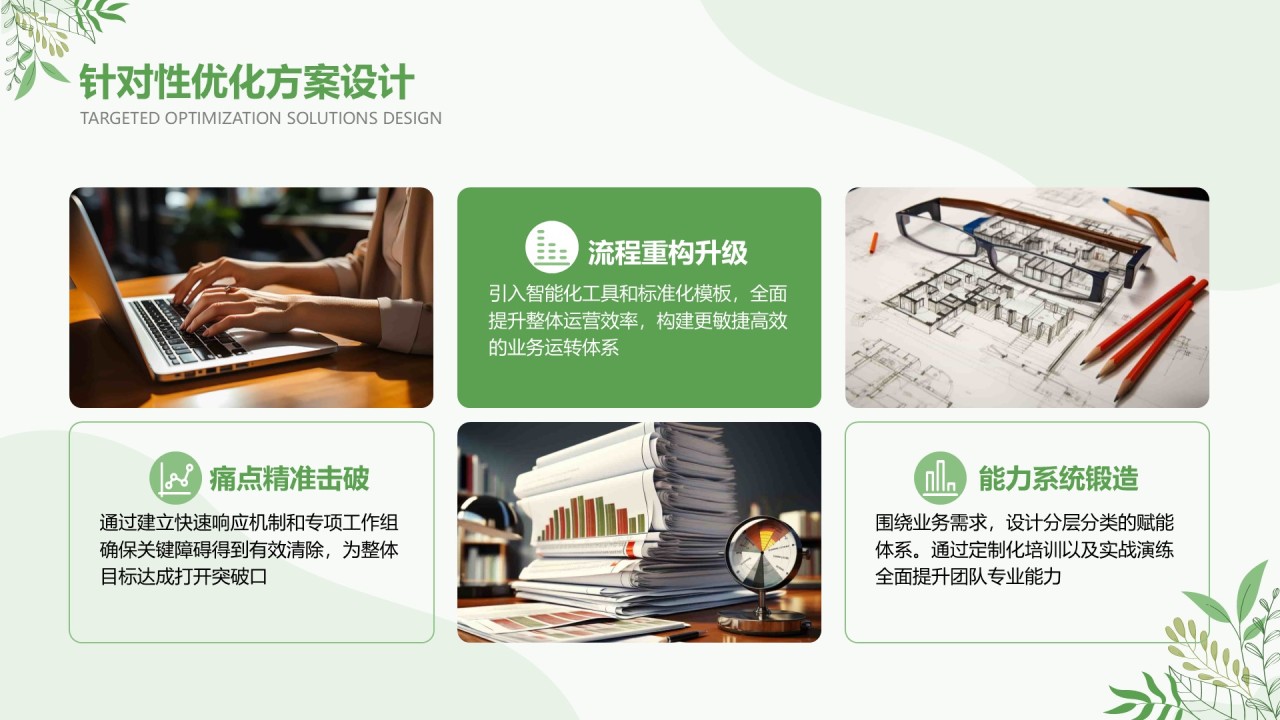 绿色小清新风Q2阶段性演示汇报