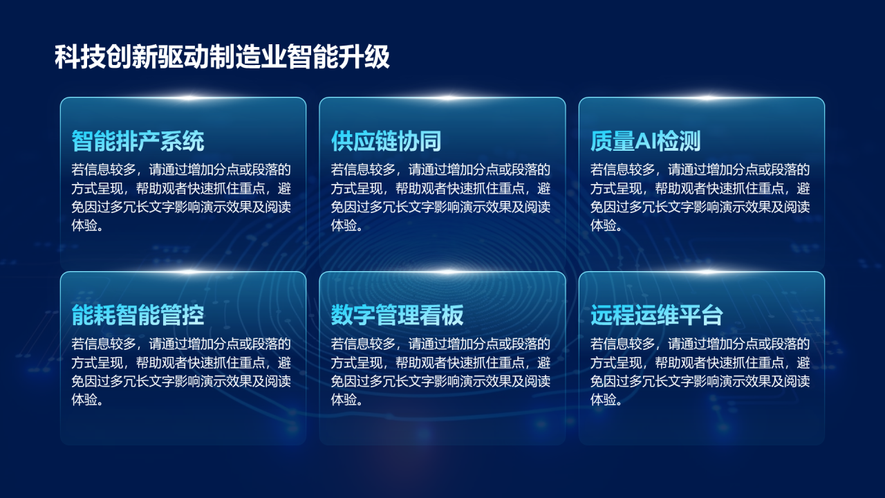 创意风科技创新PPT矩阵