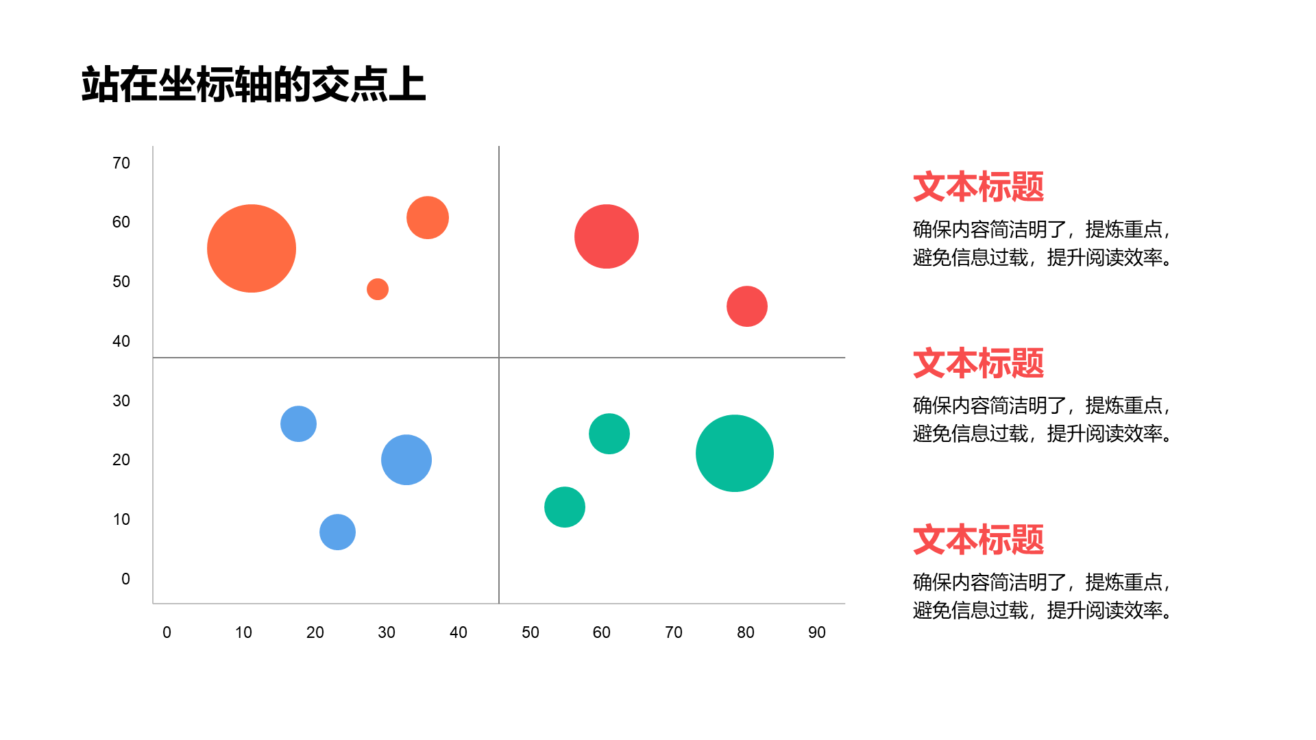 创意风象限PPT创意图示