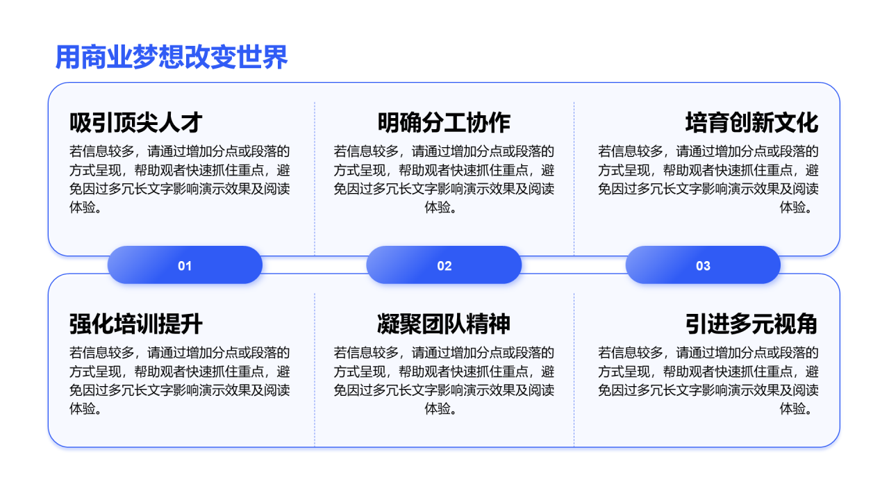 创意风商业PPT列表