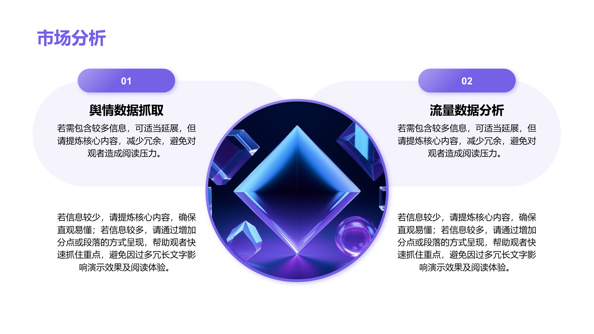 创意风市场分析PPT矩阵