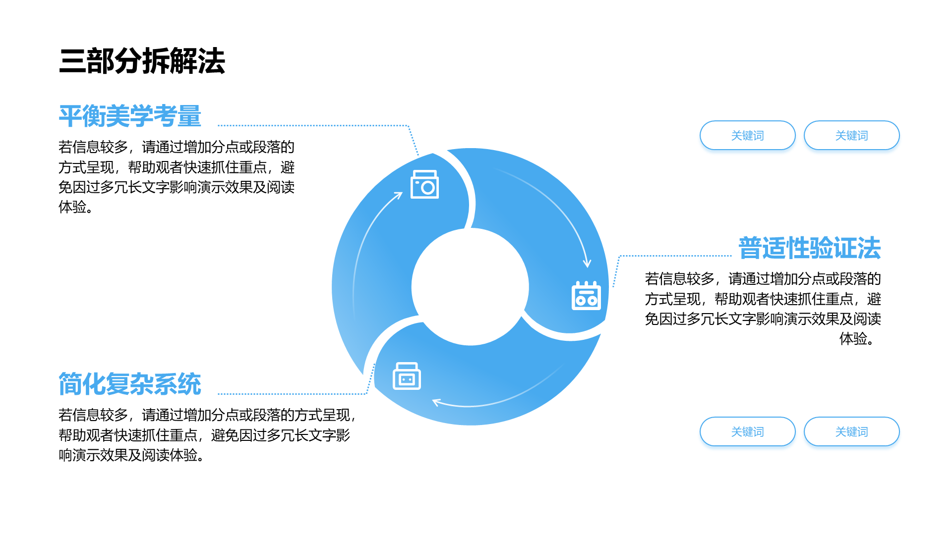 创意风三部分PPT循环