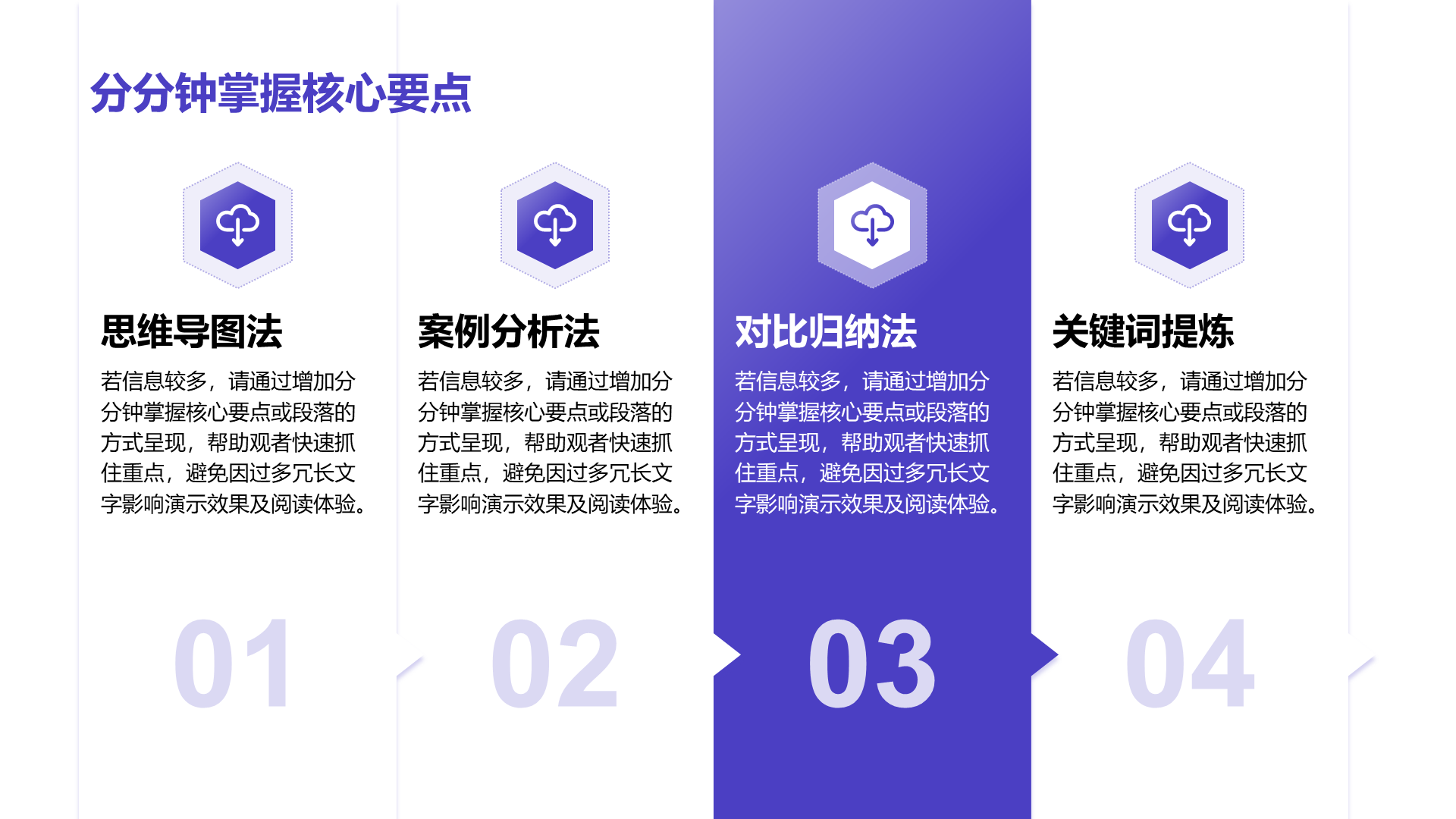 创意风分点PPT列表