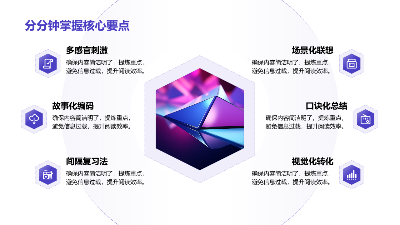 创意风分点PPT列表