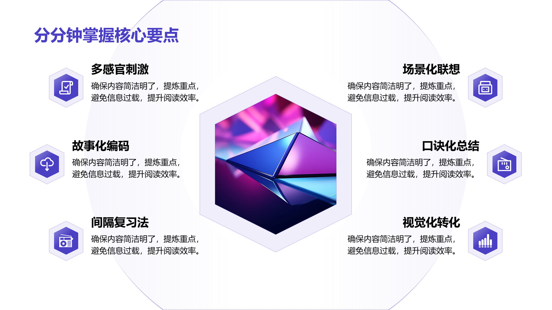 创意风分点PPT列表