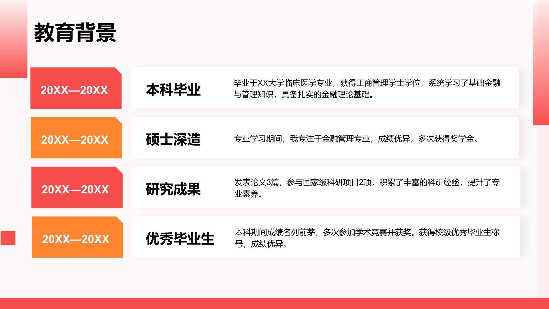 红色3D风岗位竞聘自我介绍PPT模板