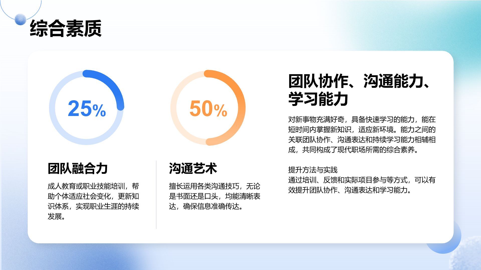 蓝色3D风竞聘演讲自我介绍PPTPPT模板