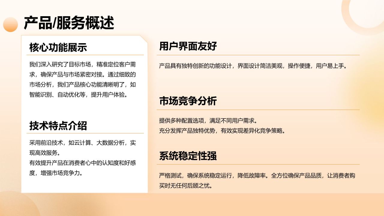 橙色3D风创新创业竞赛汇报PPT模板