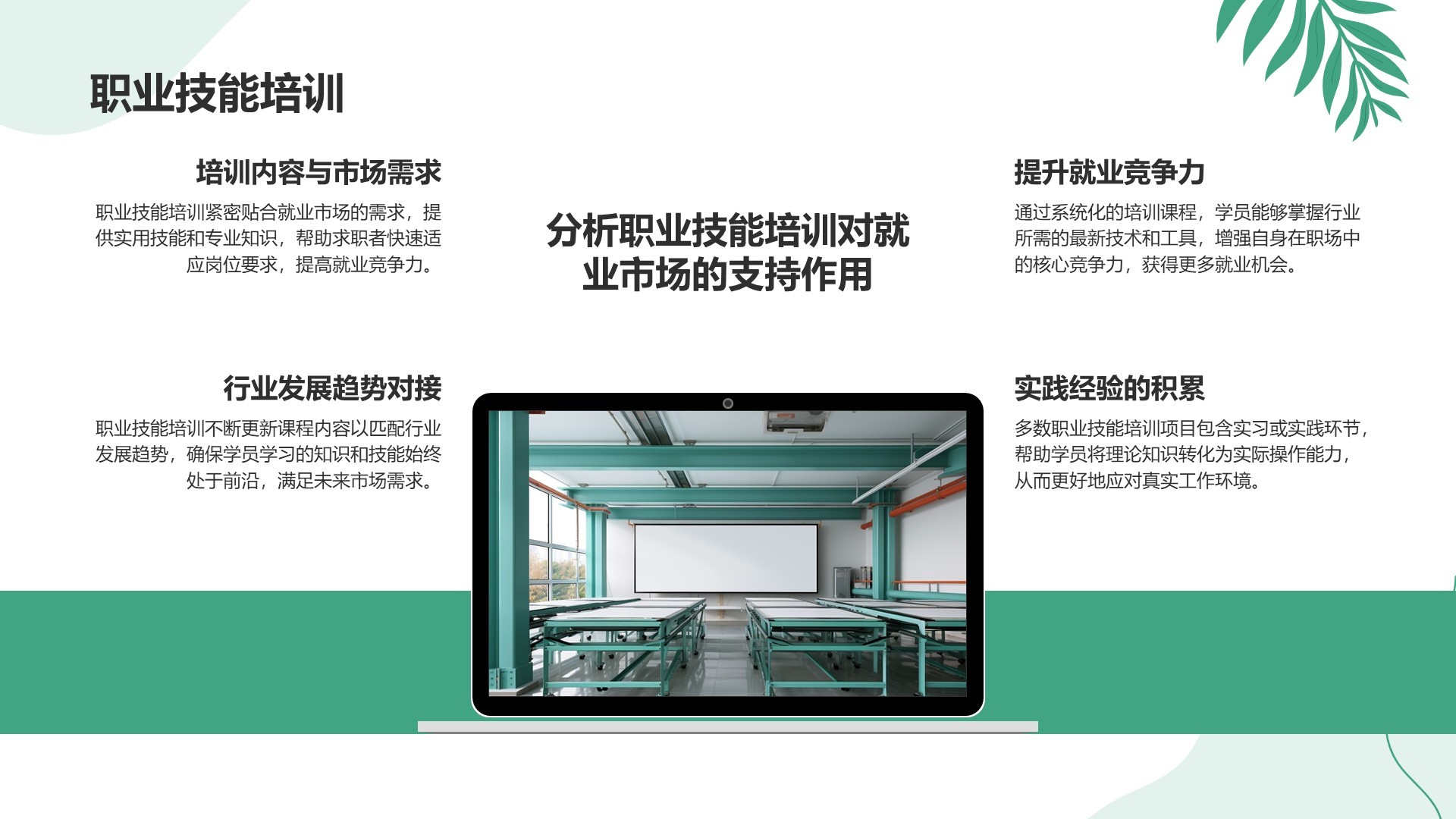 绿色小清新教育培训知识科普PPT模板