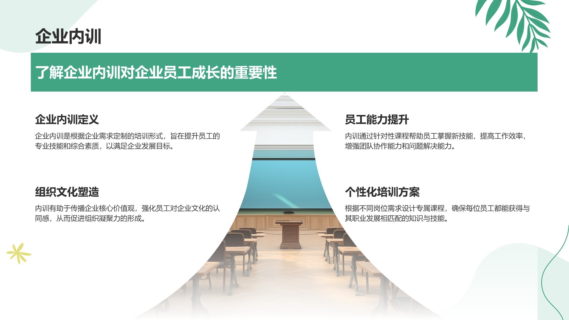 绿色小清新教育培训知识科普PPT模板