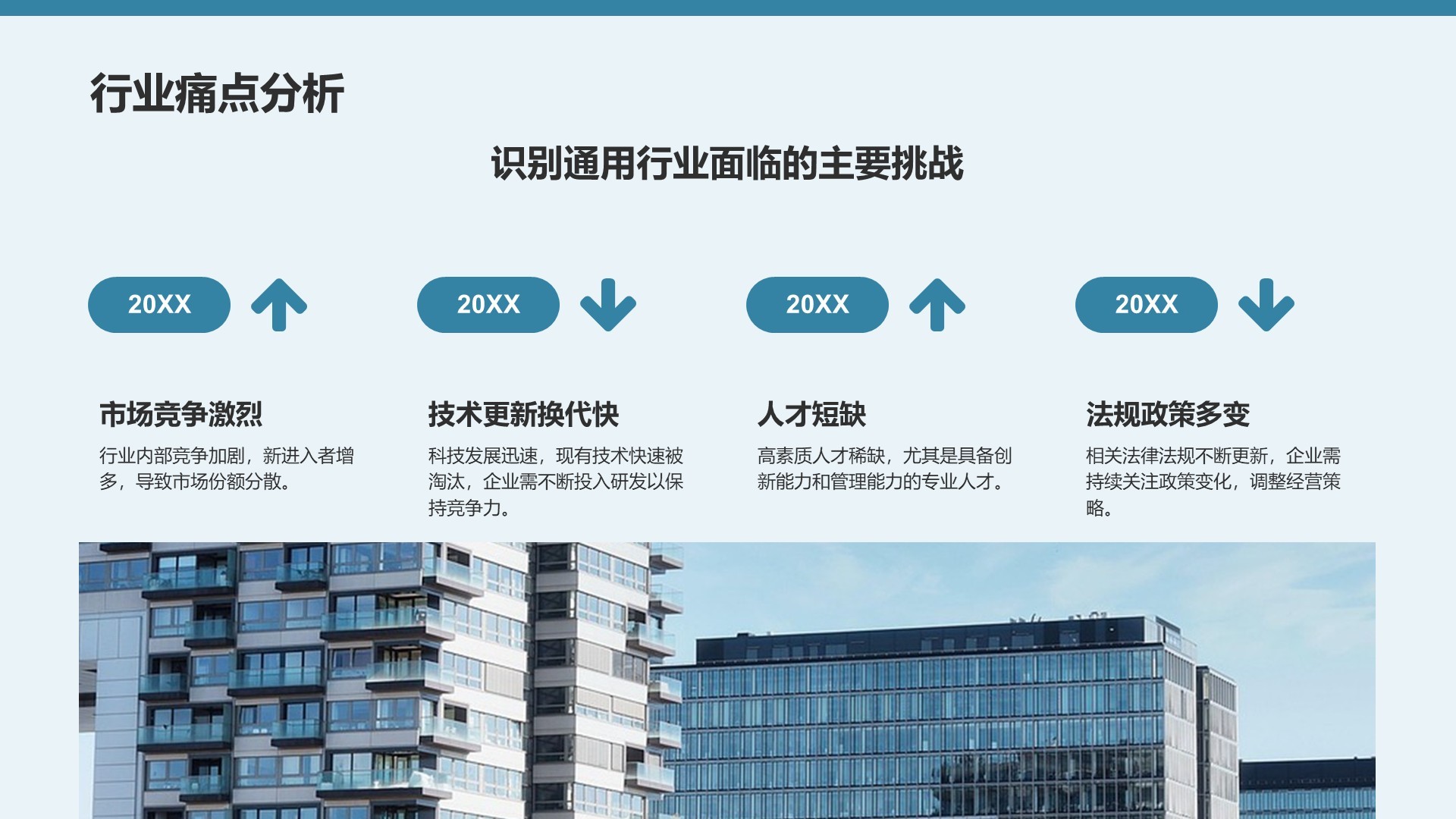 蓝色商务风未来三年职业发展规划PPT模板