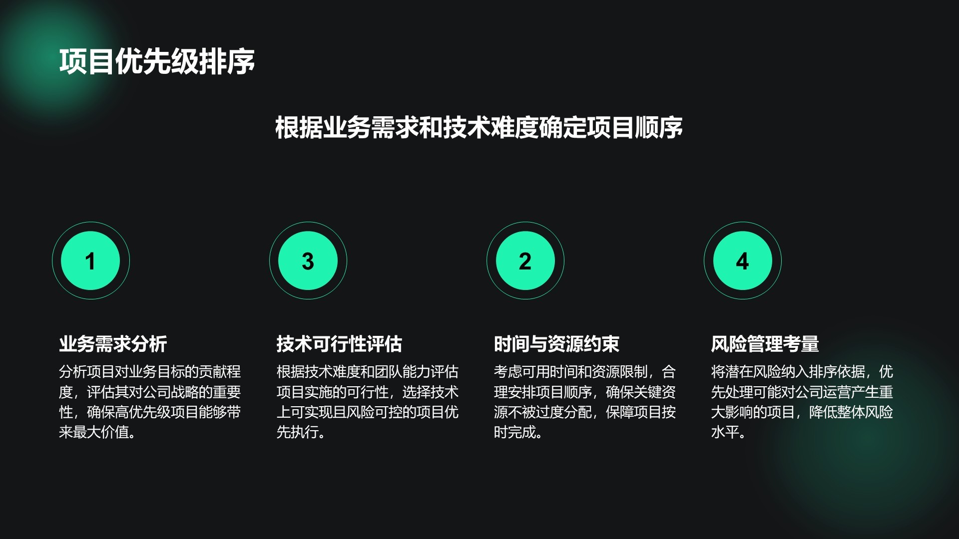 绿色科技风通用行业IT技术工作计划PPT模板