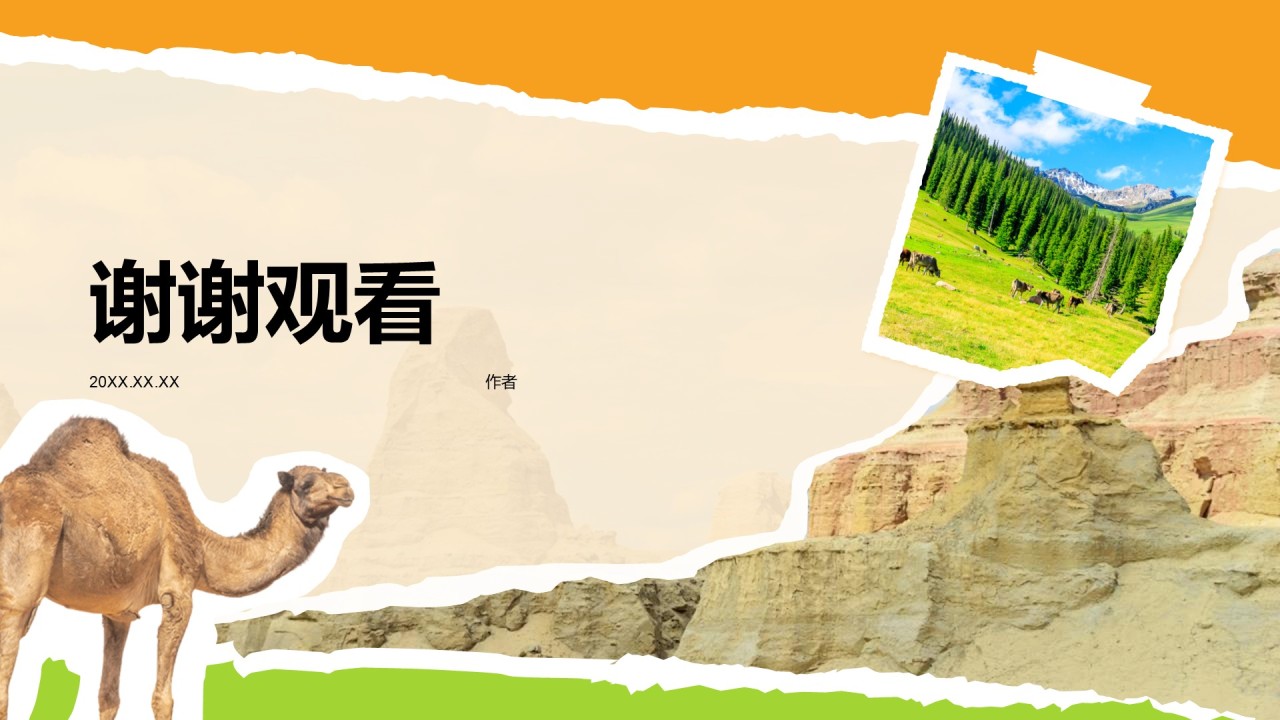 新疆旅游计划:草原、沙漠与人文之旅PPT