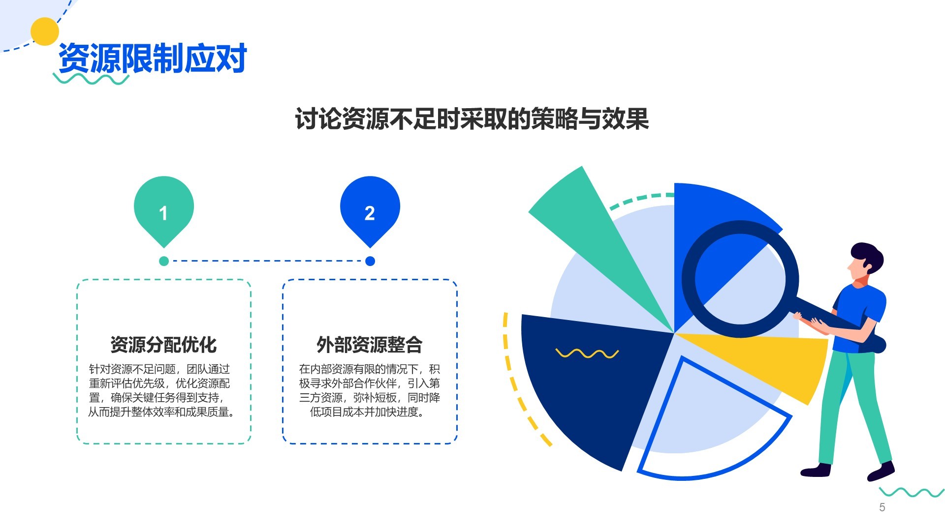 蓝色插画风项目阶段性成果汇报PPT主题