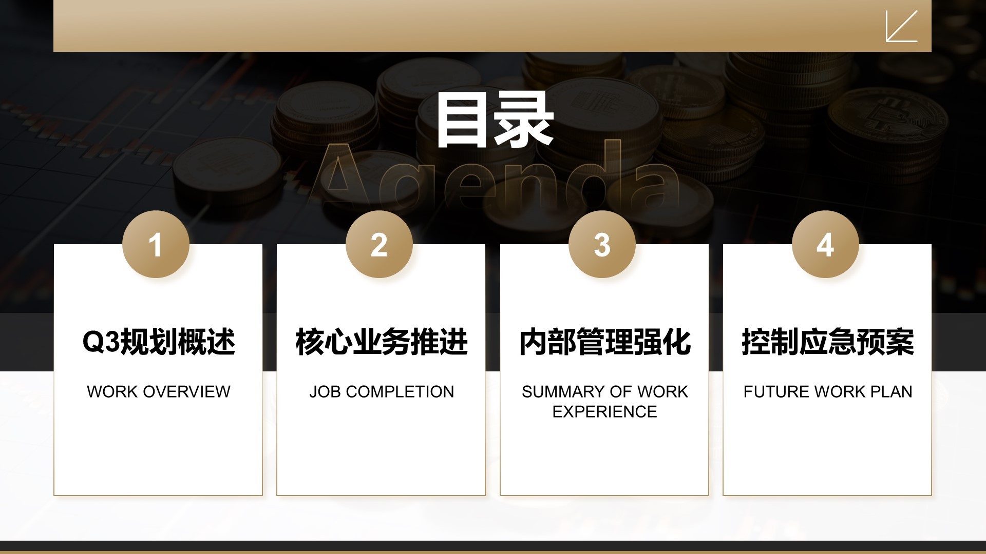 黑色商务风Q3工作计划与重点任务PPT主题