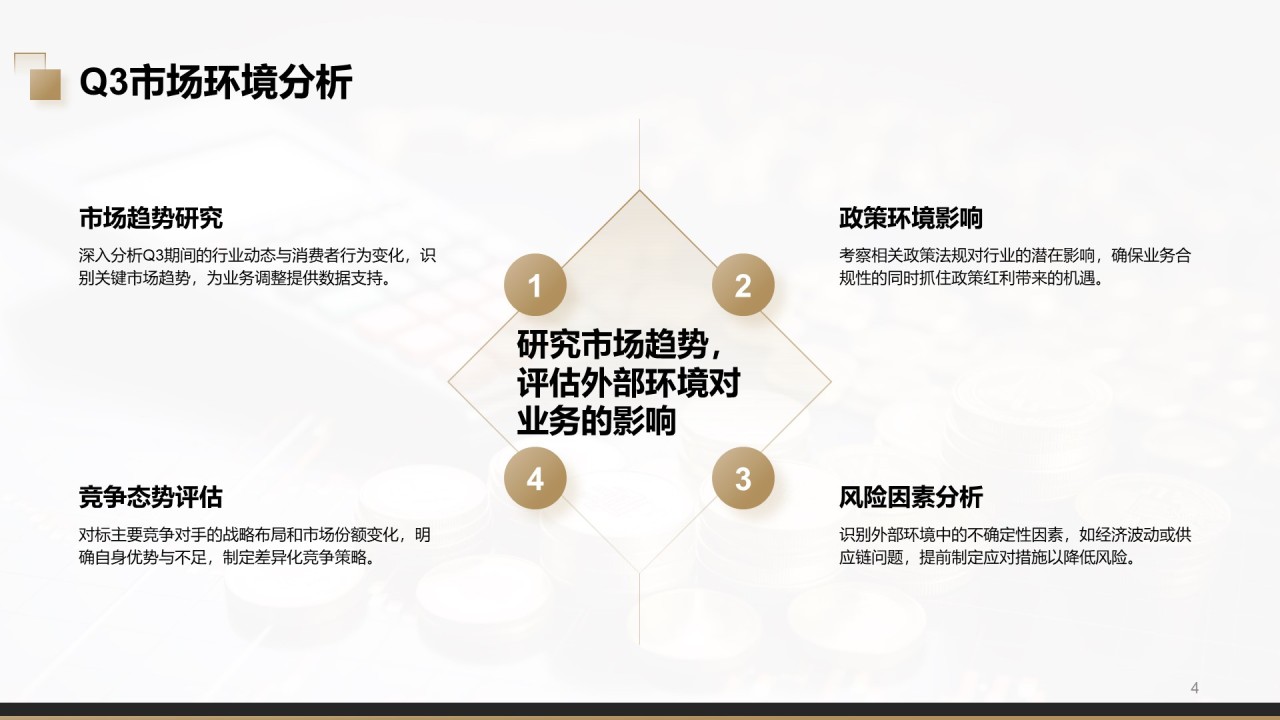黑色商务风Q3工作计划与重点任务PPT主题