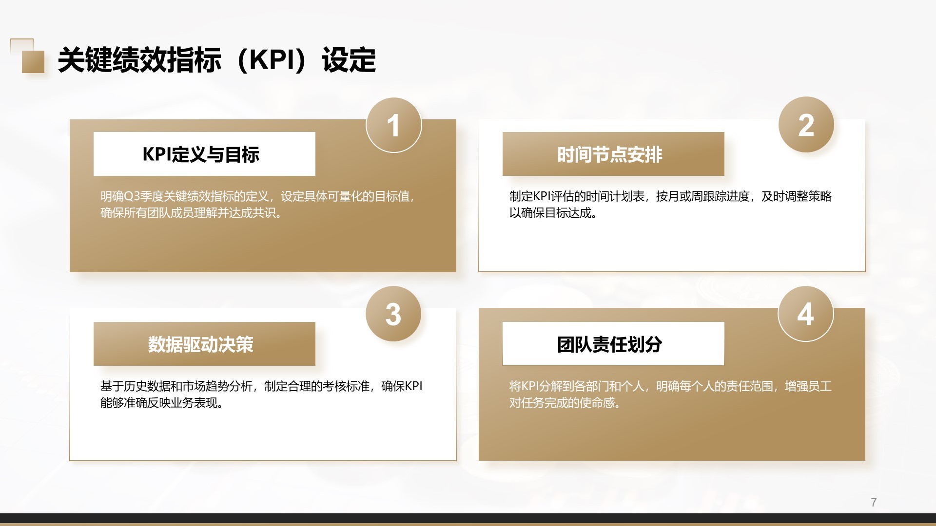 黑色商务风Q3工作计划与重点任务PPT主题