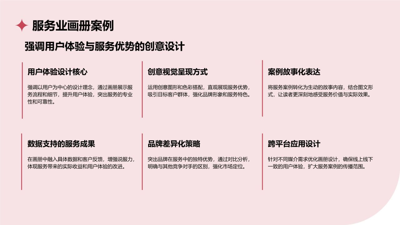 红色商务风通用行业画册图集PPT模板