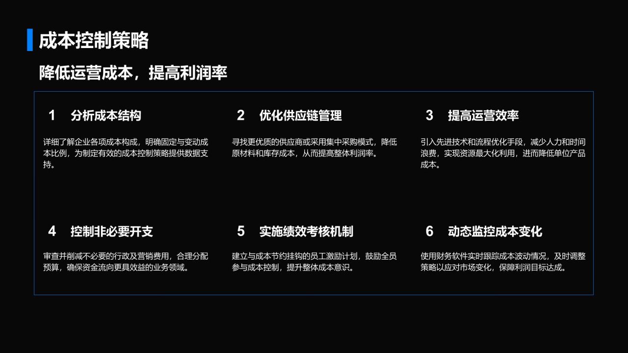 蓝色商务风通用行业商业计划书PPT模板