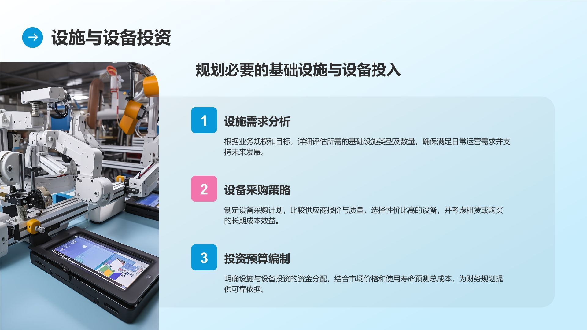 蓝色商务风通用行业商业计划书PPT模板