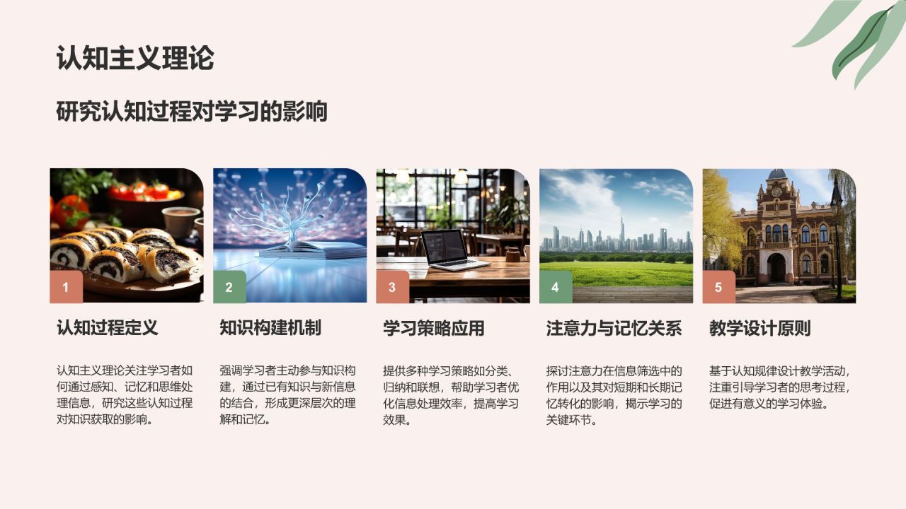 红色小清新教育培训知识科普PPT模板